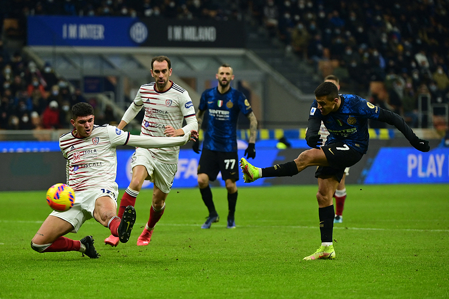 Inter hammer Cagliari to take charge in Serie A New Vision Official