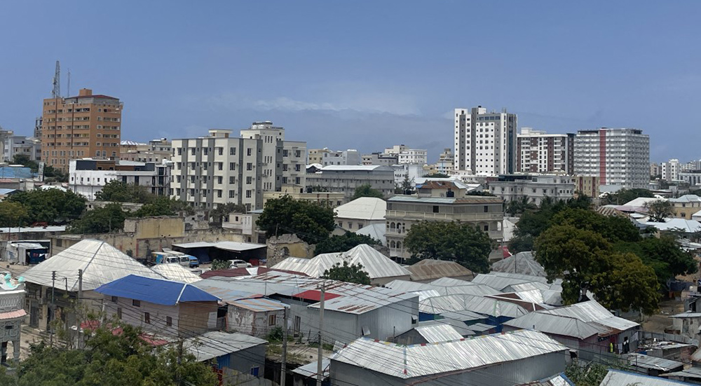 An aerial view of the capital Mogadishu of Somalia on August 20, 2025. Once known for its security issues, Somalia is now becoming a new attraction for both locals and tourists thanks to its increasing stability. (AFP Photo)