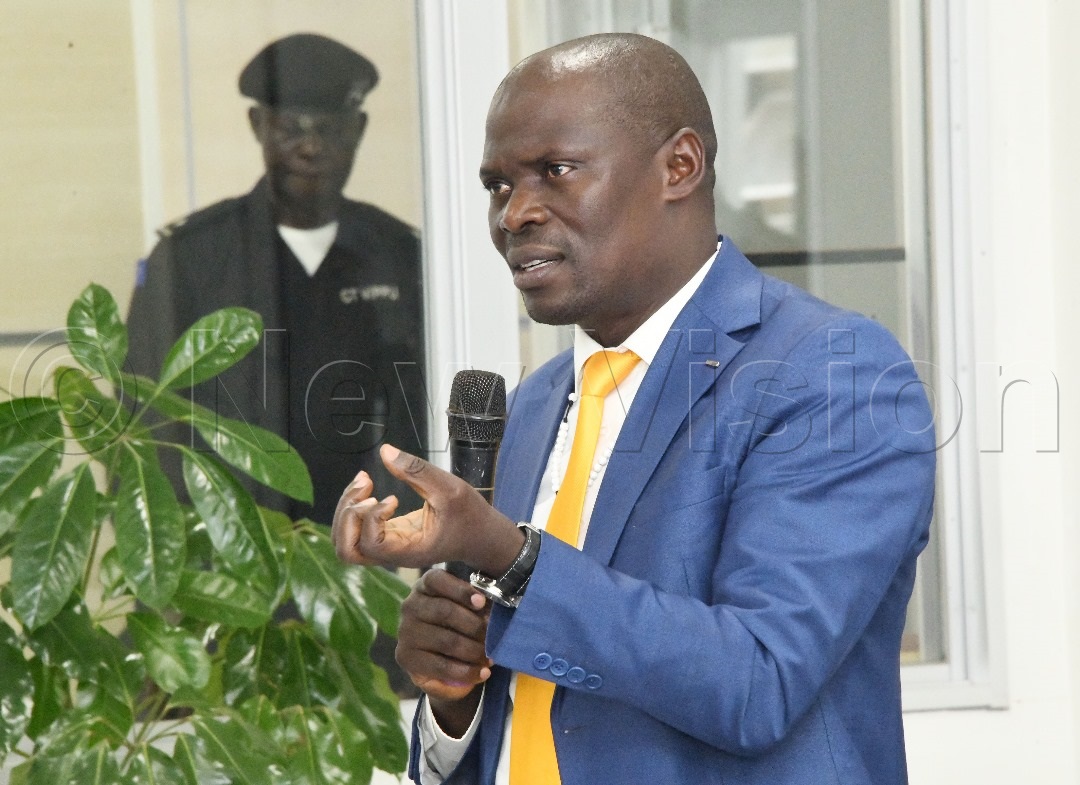 Hon. Kyofatogabye Kabuye, Minister of State for Kampala Capital City and Metropolitan Affairs delivering his speech. (Credit: Mpalanyi Ssentongo)