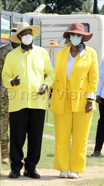The President was accompanied by his daughter, Pastor Patience Rwabwogo.