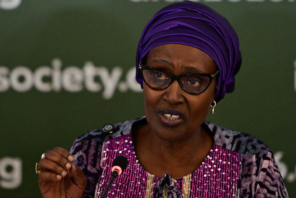 UNAIDS Executive Director Winnie Byanyima speaks during a media briefing ahead of the 26th International AIDS Conference in Rio de Janeiro, Brazil, on July 27, 2026. (AFP Photo)