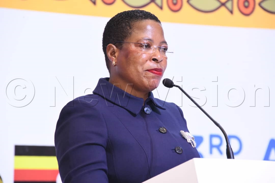 Rt. Hon. Annet Anita Among, Speaker of the parliament of Uganda representing the President.