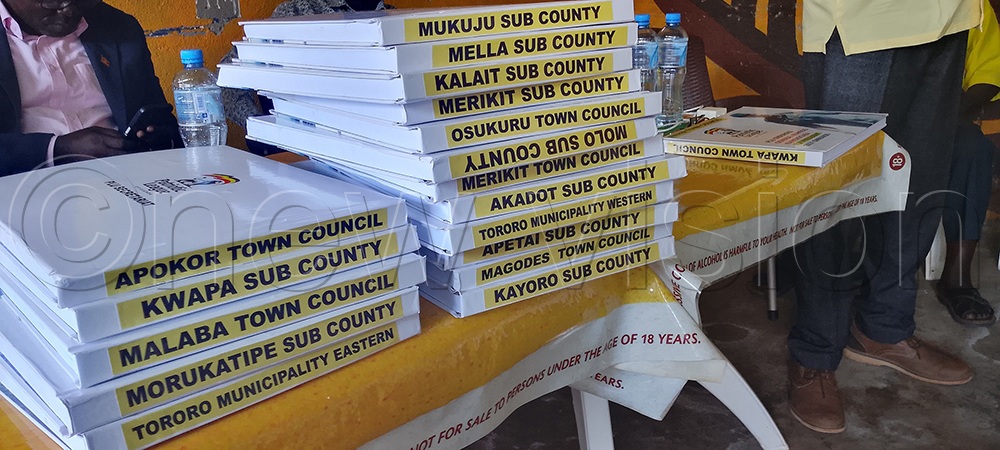 Sub-county registration books. (Photo by Faustine Odeke).