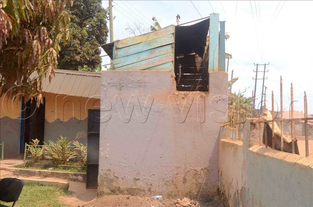 One of the structures at Rosete Junior school Ssenge in Wakiso town council, Wakiso district. The school is now being guarded by the army.