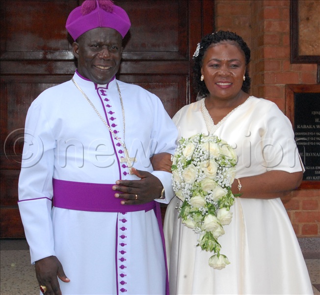 The Banjas, after their 25th wedding anniversary thanksgiving service at Namirembe Cathedral on Tuesday, April 21, 2026.