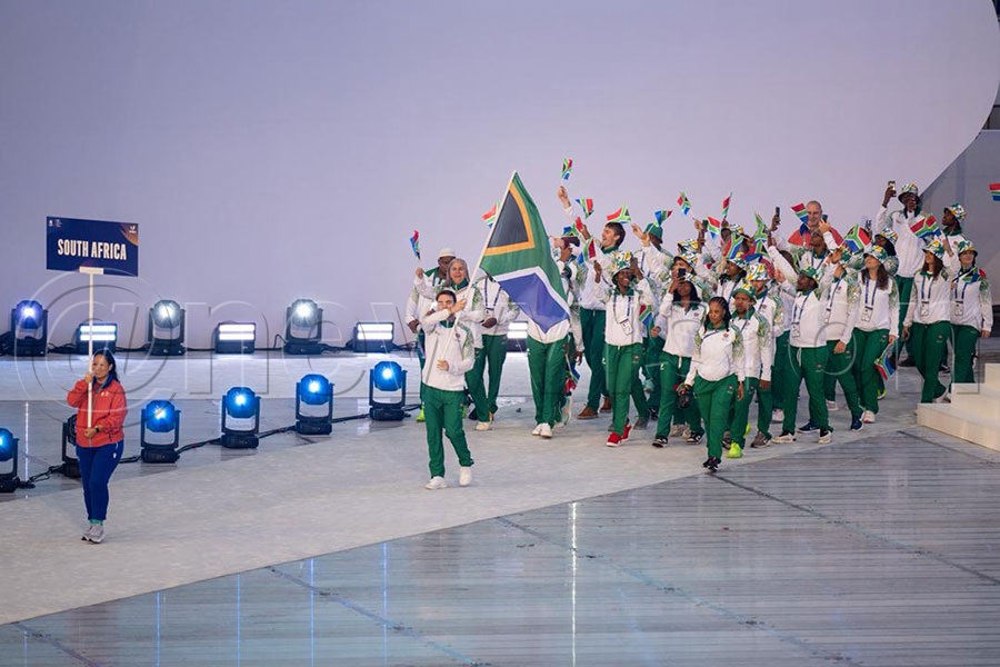 The South African team