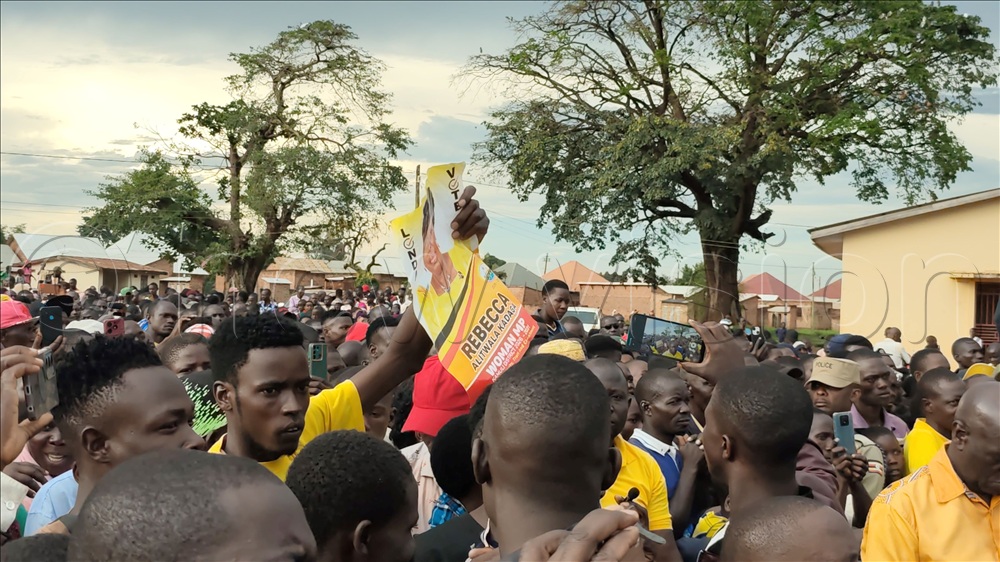 Part of the mammoth crowd that turned up at Kadaga's rally in Ivukula town in Namutumba district on Sunday.