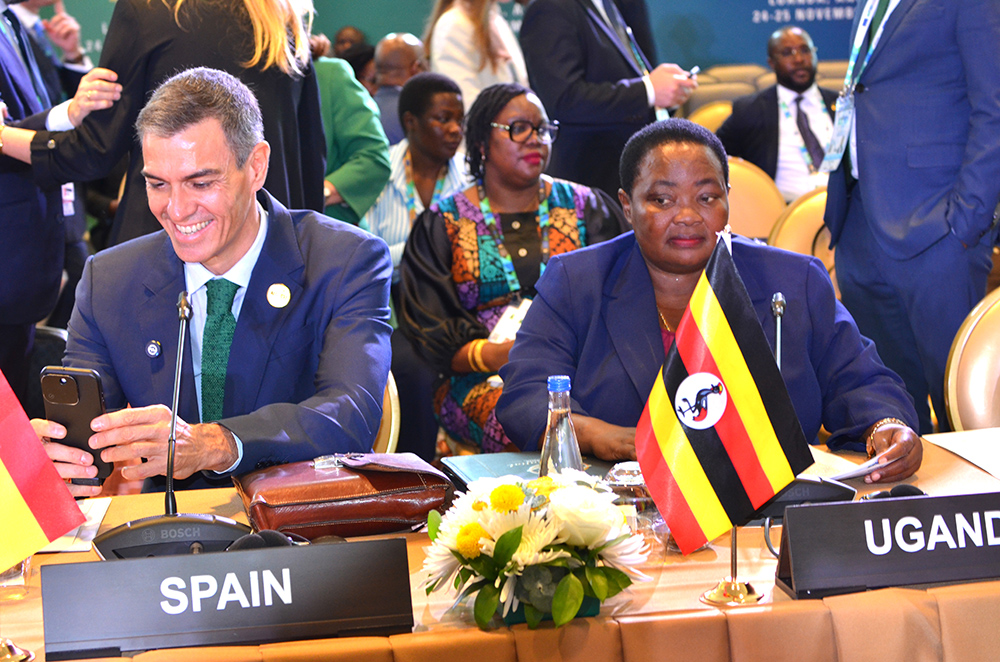 The Prime minister of Uganda Robinah Nabbanja at the AU-EU Summit in Lunda, Angola. (Courtesy photo)