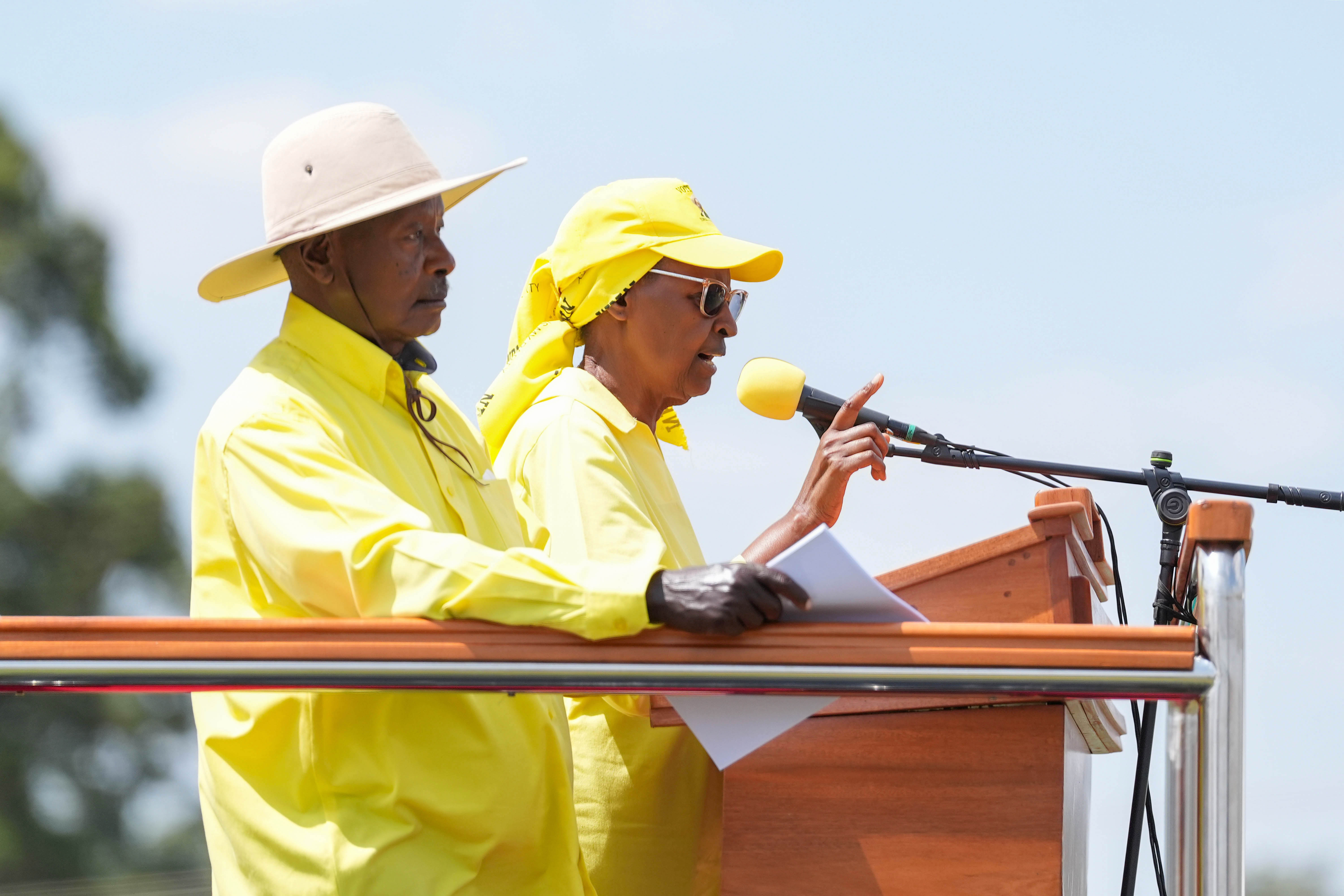 On her part, First Lady Janet Museveni thanked Bushenyi residents for turning up in large numbers and supporting the NRM. (PPU Photos)