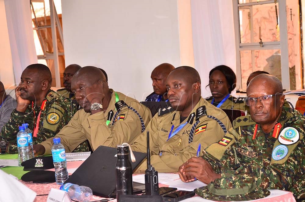 Participants at the ongoing training exercise on disaster response and management at the URDC in Jinja city on Tuesday. (Credit: Jackie Nambogga)