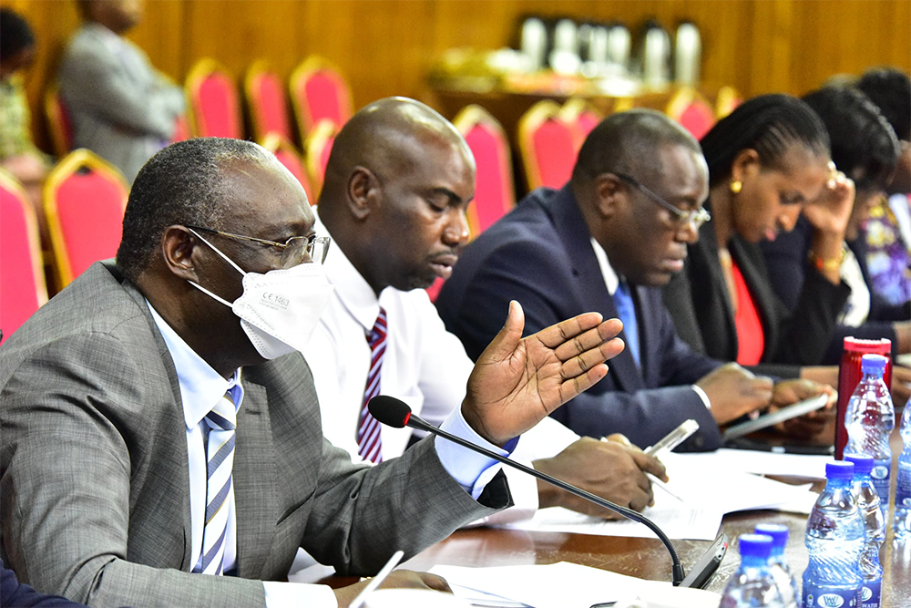 Members of Parliament on the budget committee. (Credit: Parliament)