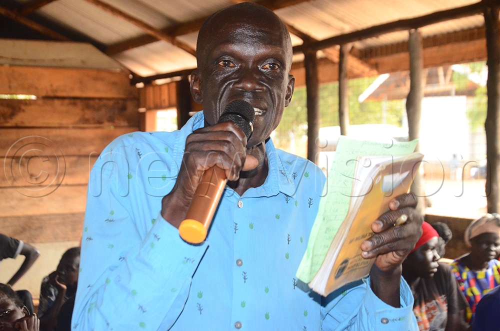 Pastino Mamur, an elder in Village 6 of Zone 2, acknowledged that some cultural practices promote GBV. (Photo by Adam Gule)