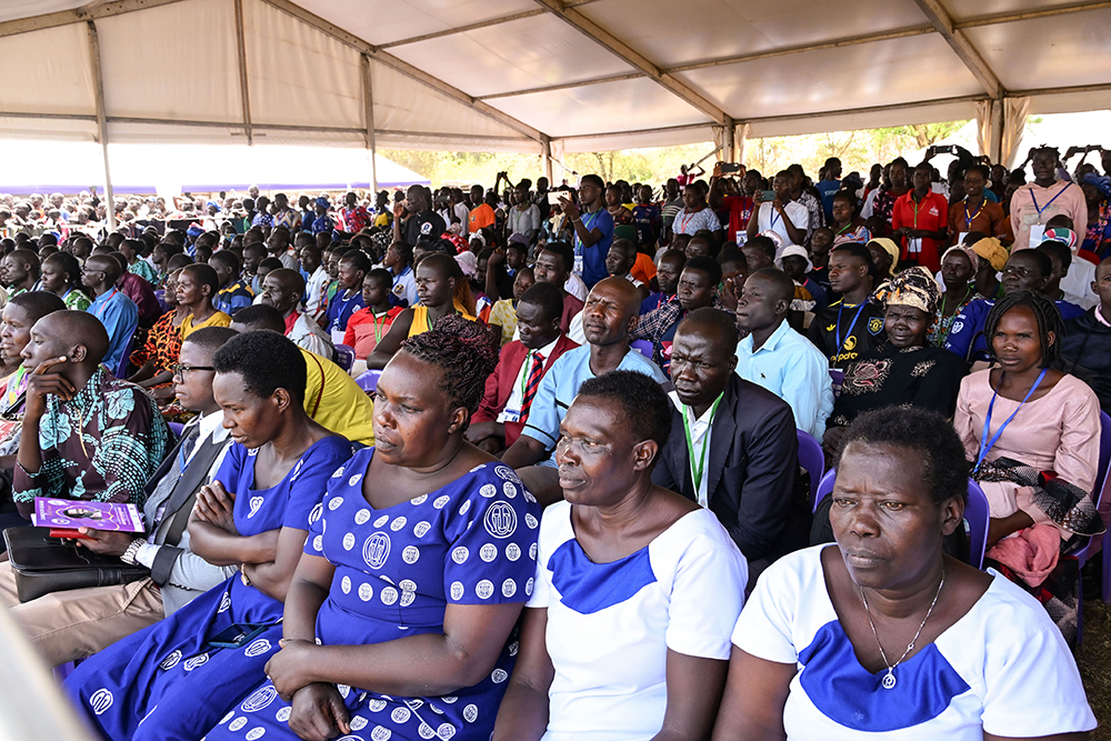 Some of the pilgrims and visitors who turned up for Archbishop Janani Luwum memorial Day celebrations in Mucwuni, Kitgum on Monday, Feb. 16, 2026. (PPU Photo)