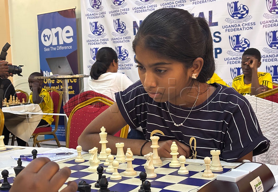 Suhana Anil Yadav in action at the National Junior Chess Championships.