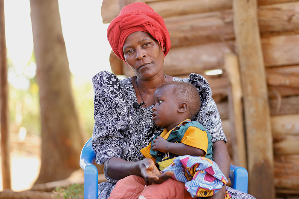 Nantale and her recovering grand son. (Courtesy)