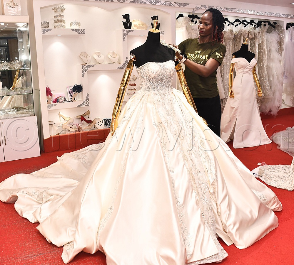 Bridal World brand manager Helen Isagulu, said they are happy to be part of Vision Group&rsquo;s Bride and Groom Expo. (Photo by Ignatius Kamya)
