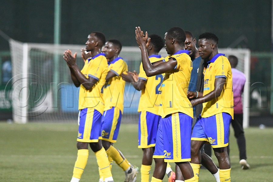 KCCA players after the match
