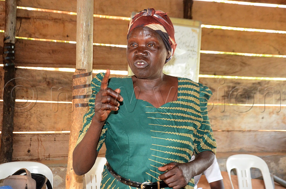 Joyce Yangi, a resident of Village 10 in the Bidibidi settlement, said her 14-year-old daughter was forced into marriage after becoming pregnant for a 30-year-old man. (Photo by Adam Gule)