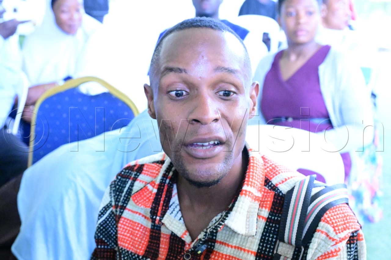 Alex Kafeero 26, an orphan from Karagi in Mukono district.