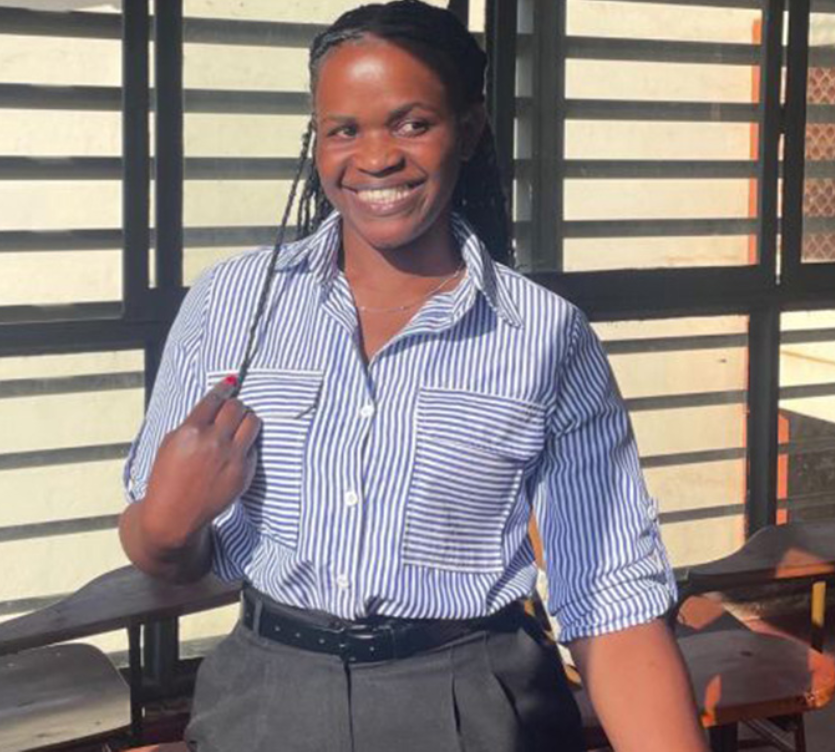 Bridget Arikiriza, 22, omwegi obaire ari omumwaka gwe gw'ahamuheru arikushoma ebiragiro ahari Uganda Christian University orikugambwa kuba yayitsirwe omukundwa we, John Bosco Mayanja. (Courtesy photo).