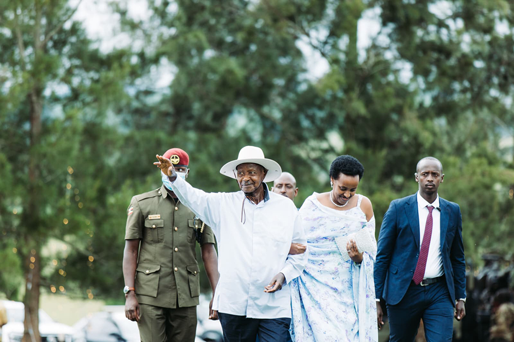 President Museveni and Natasha.