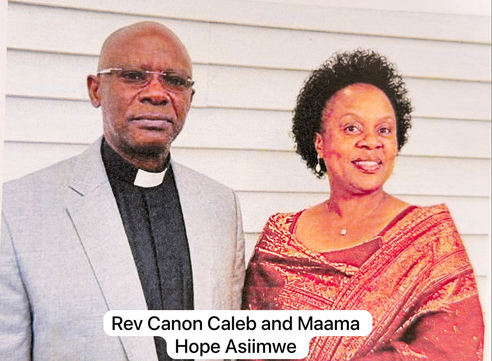  Rev. Canon Twinamatsiko with his wife, maama Hope Asiimwe 