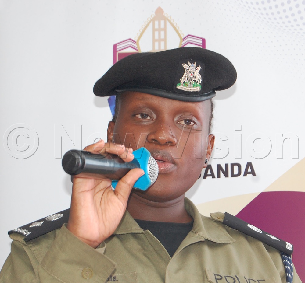 The Kampala Metropolitan Spokesperson, SP Rachael Kawala, delivers her remarks during the launch of the Uganda Martyrs Anglican Youth Walk of Faith at the Church of Uganda Provincial Headquarters at Namirembe, in Rubaga Division, on Tuesday, May 5, 2026. (Photo by Mathias Mazinga)