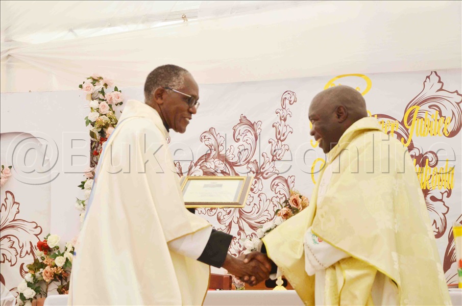 Episcopal Vicar Wa Entebbe Vicariate, Fr. Gerald Mpanju Ng'akwasa Fr. Edward Mukasa Ssebukoola Omukisa Ogwavudde Ewa Paapa Francis .