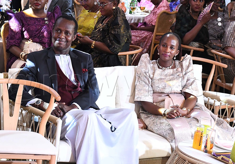 Prince David Wasajja and the wife enjoying Ntale and Kalibbala's introduction. Photo by Ignatius Kamya
